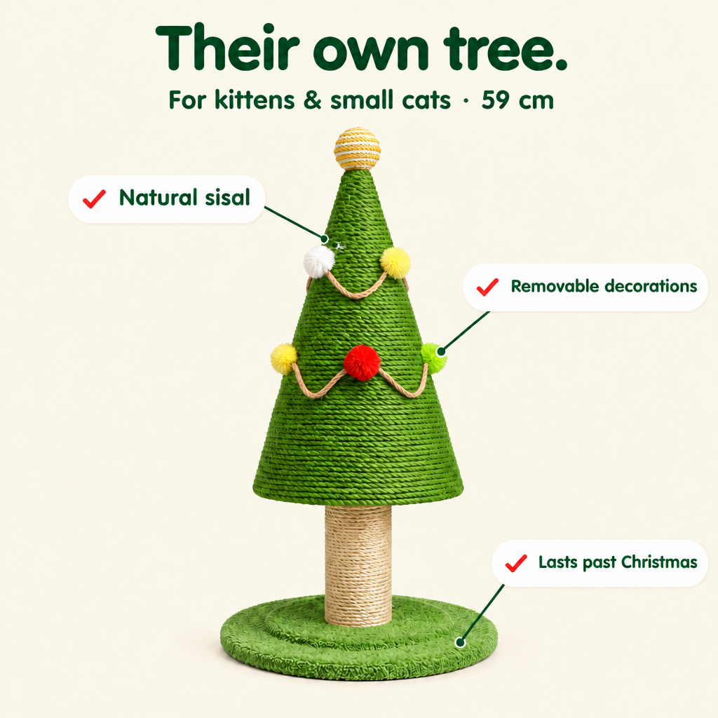 Standard tree scratcher, 59 cm, natural sisal #en #std