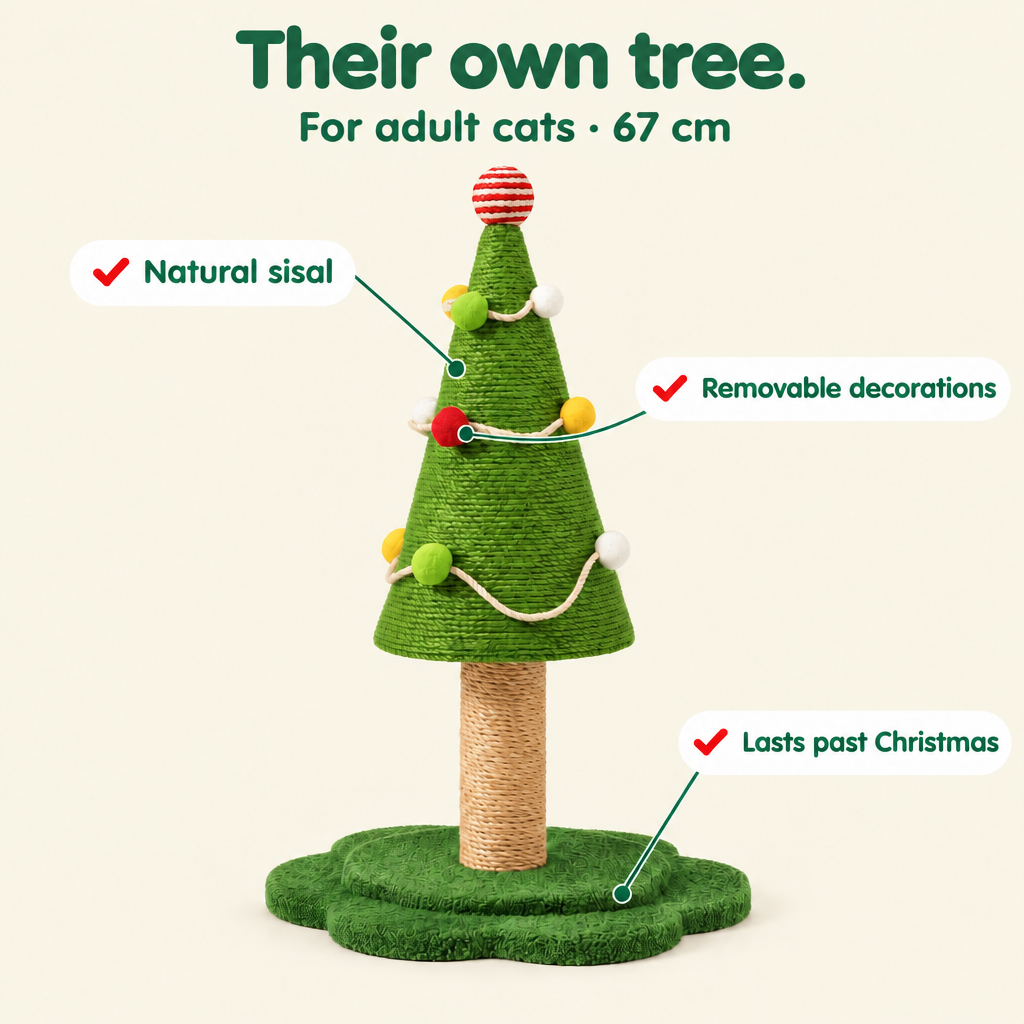 PLUS tree scratcher, 67 cm, for adult cats #en #plus